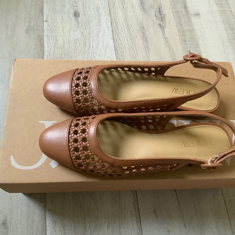 Jcrew Woven slingback flats